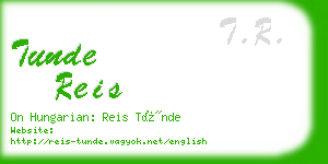 tunde reis business card